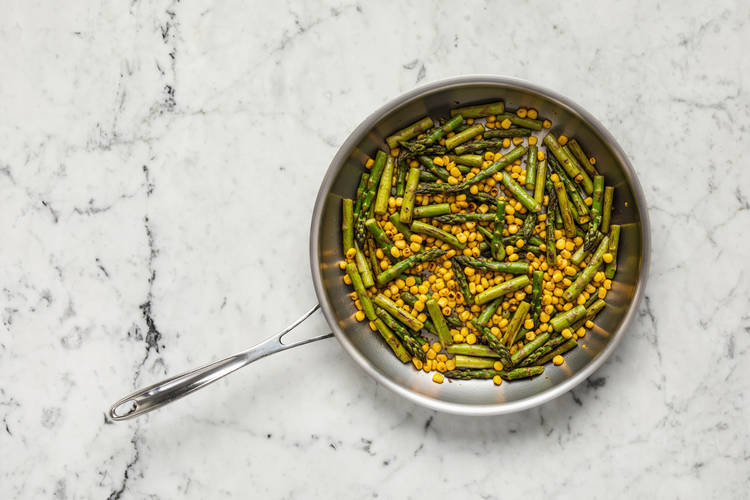 Cook Asparagus & Corn