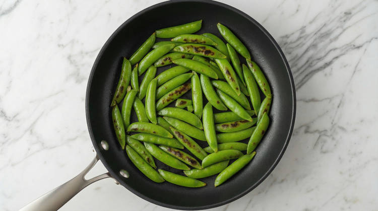 Cook Snap Peas & Make Sauce