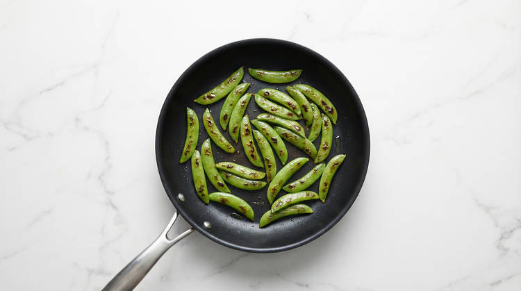 Cook Snap Peas & Make Sauce