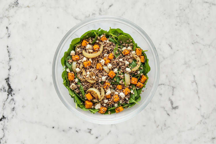 Make Dressing & Toss Veggies