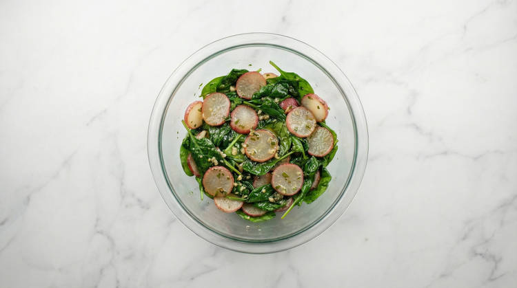 Make Buttery Radishes & Spinach