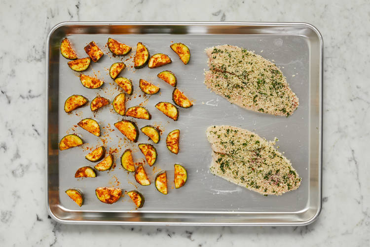 Season Zucchini & Coat Tilapia