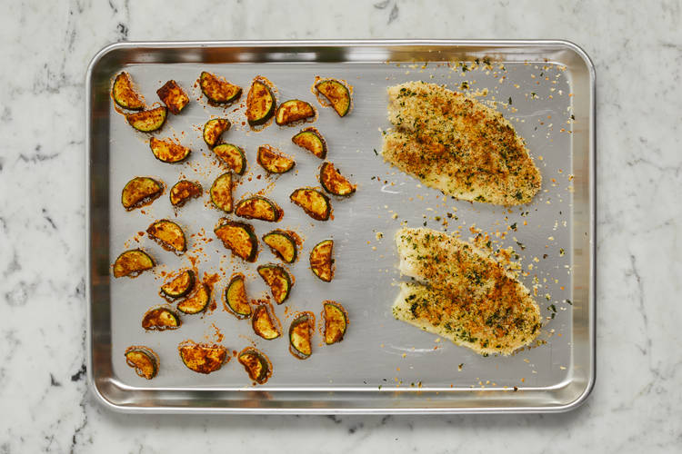 Roast Zucchini & Tilapia