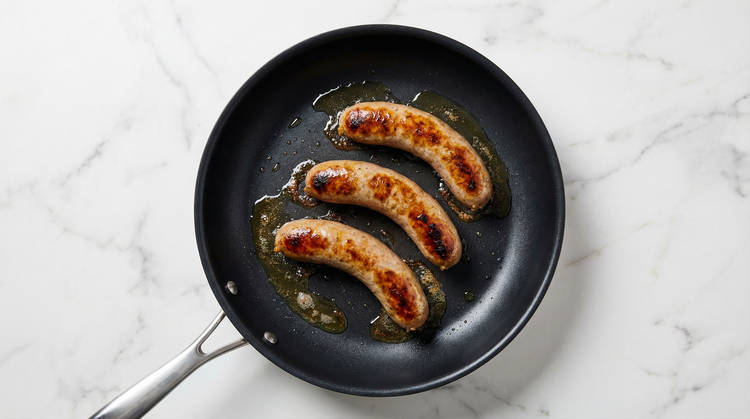 Sear Bratwurst