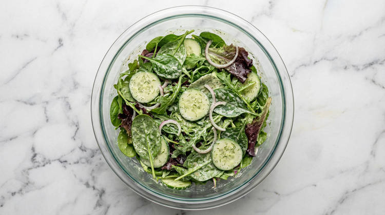 Make Sauce & Finish Salad