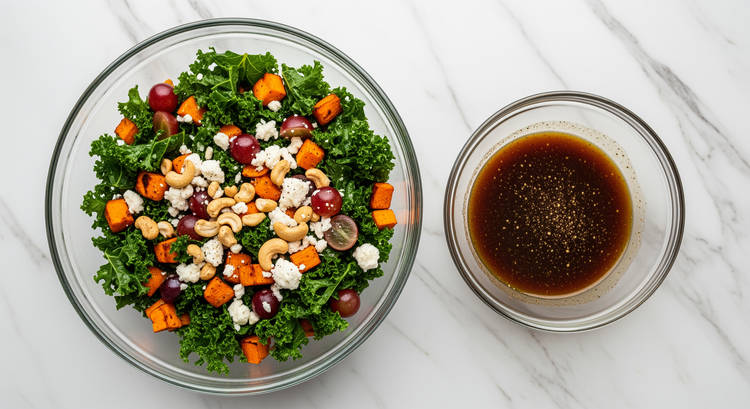 Massage Kale & Make Dressing