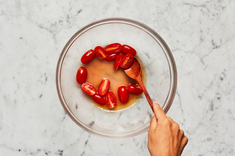 Finish Prep & Marinate Tomatoes