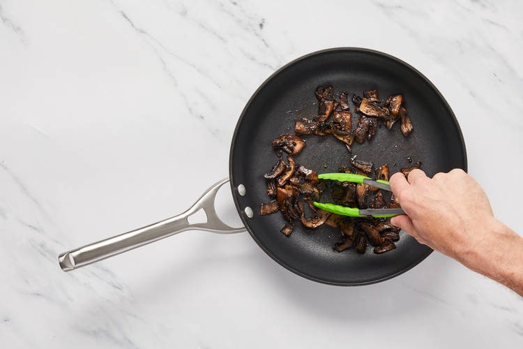 FINISH PREP & COOK ’SHROOMS