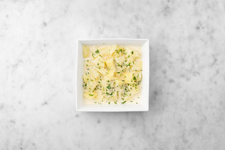 Fleisch & Kartoffeln backen