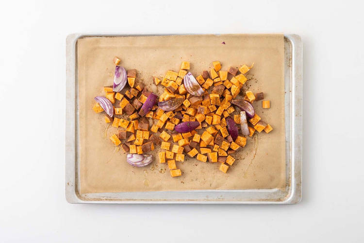 Start Sweet Potatoes and Onions