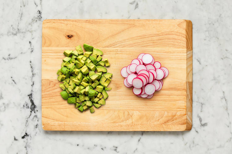 Make dressing and finish prep