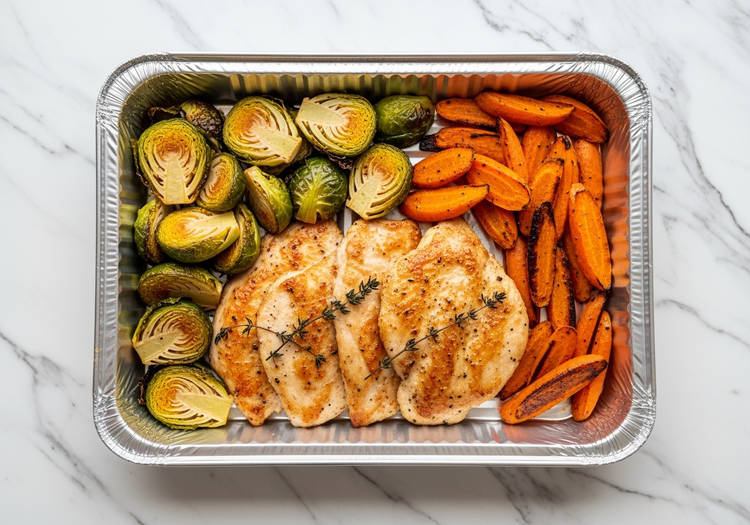 <p>Bake Trays &amp; Mix Sauce</p>