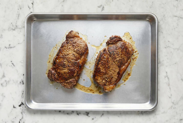 Finish cooking steak