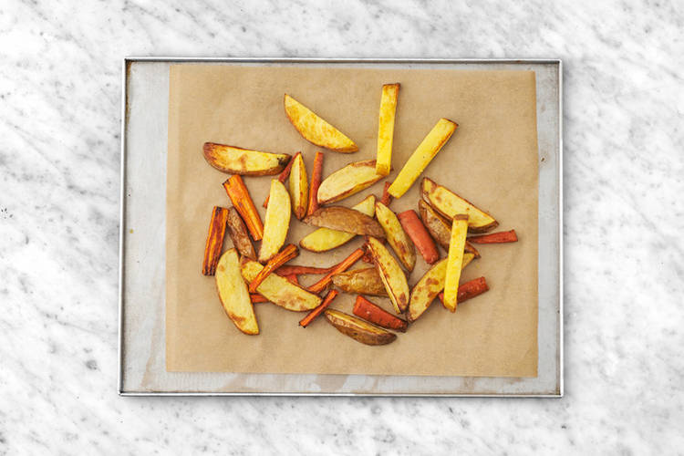 Bake the fries