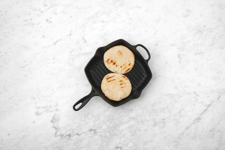 Grill the pita