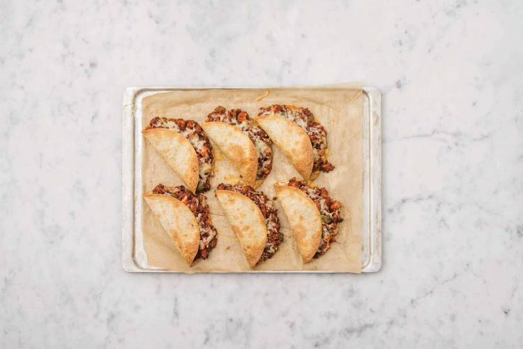 Bake the dosa-dillas