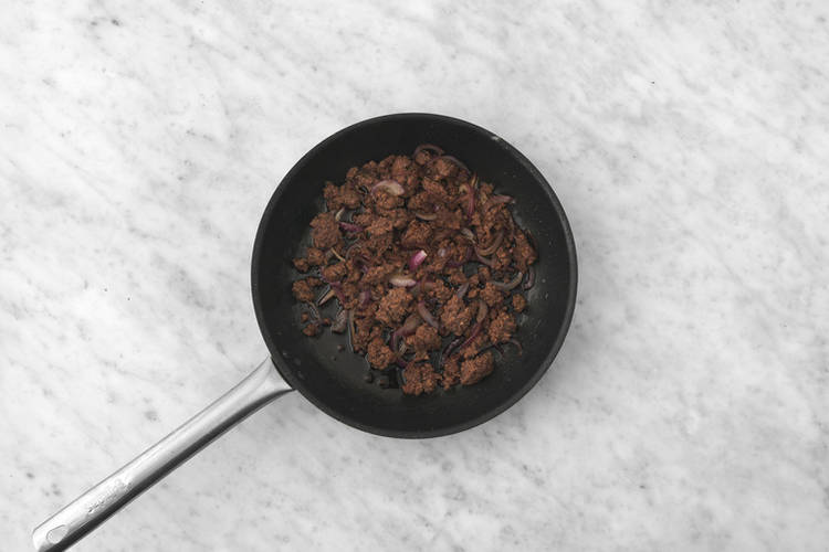 Make the cheeseburger filling