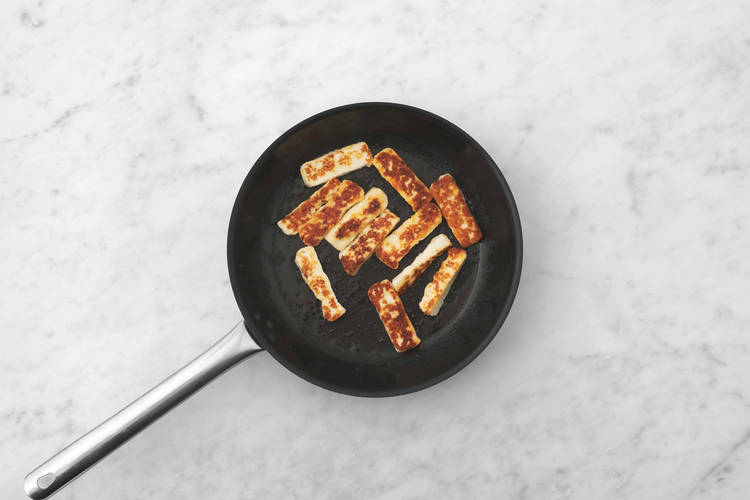 Halloumi anbraten