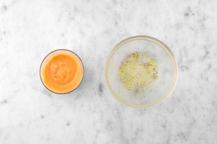 Mix your Hot Honey Mayo