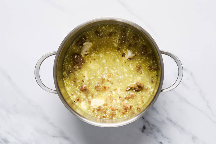 Make sauce and cook penne