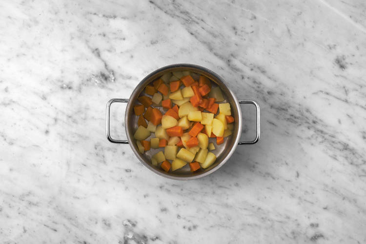 Les légumes au bain