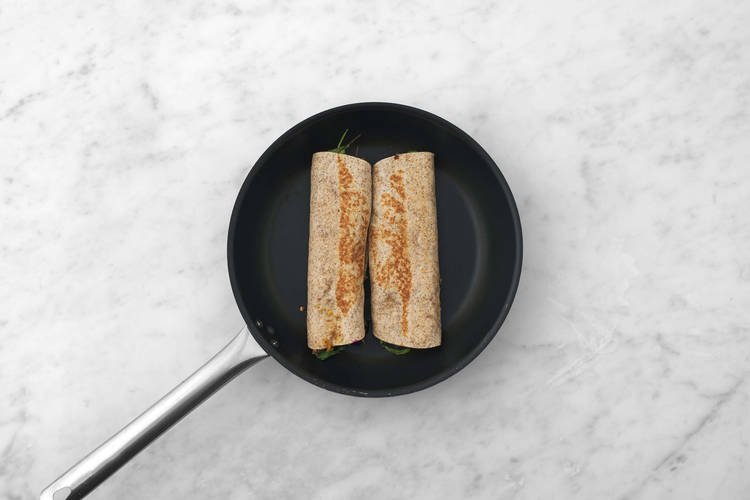 Farcire e tostare il wrap