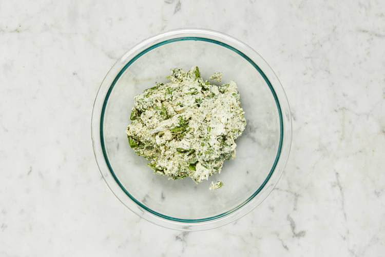 Préparer la garniture de ricotta