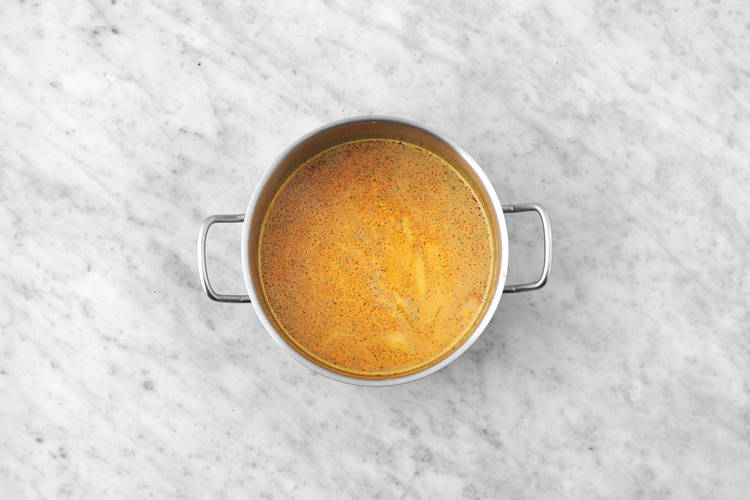 Cuire le bouillon et préparer