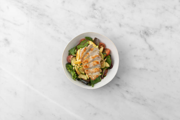 Hähnchen braten & Anrichten