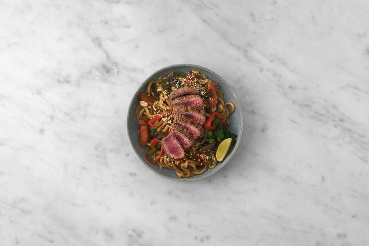 Steak braten & Anrichten