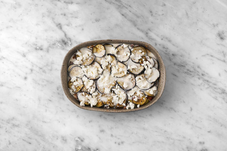 Moussaka zusammenstellen