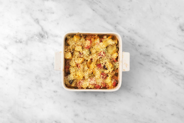 Auflauf gratinieren