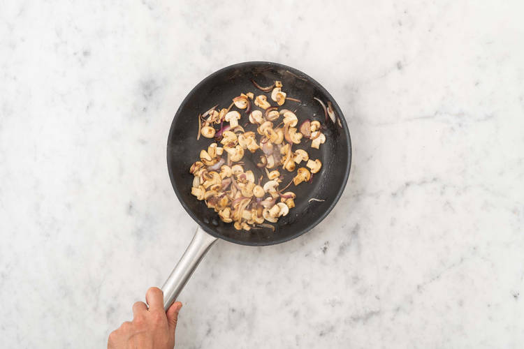 Champignons anbraten