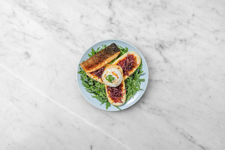 Lachs braten & Anrichten