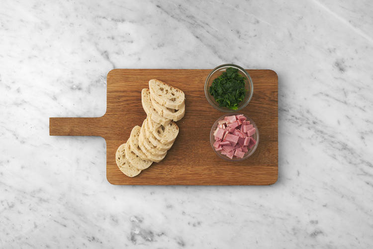 Start the Croque Madames