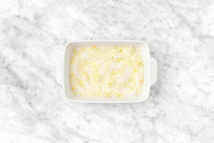 Make the lemon sugar