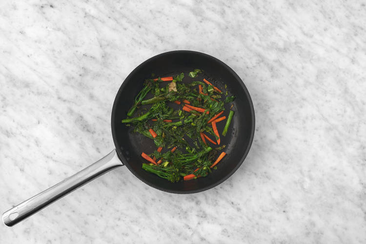 Stir-fry the veggies