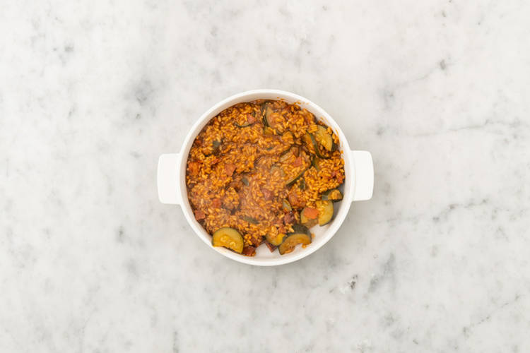 Bake the risotto