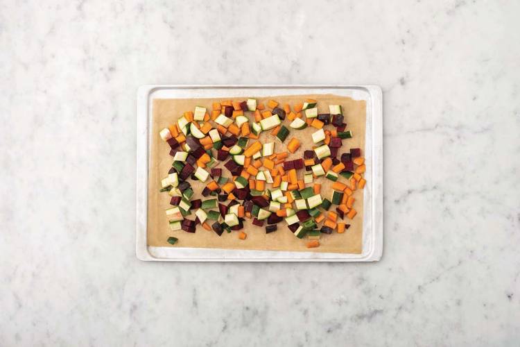 Roast the veggies