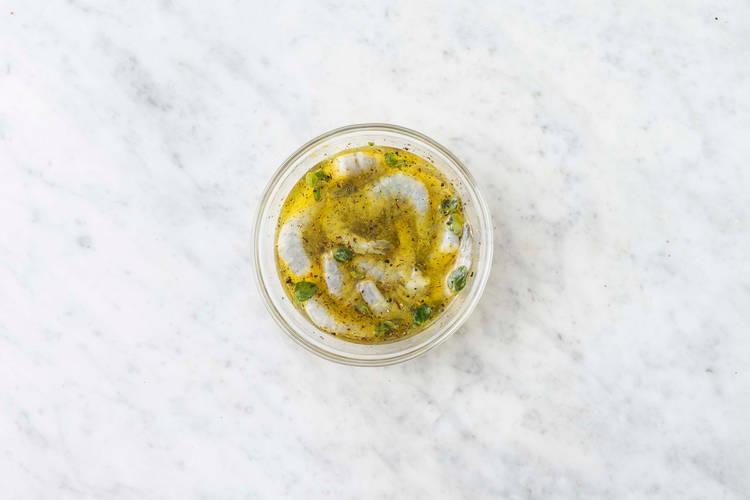 Mazzancolle all'arancia