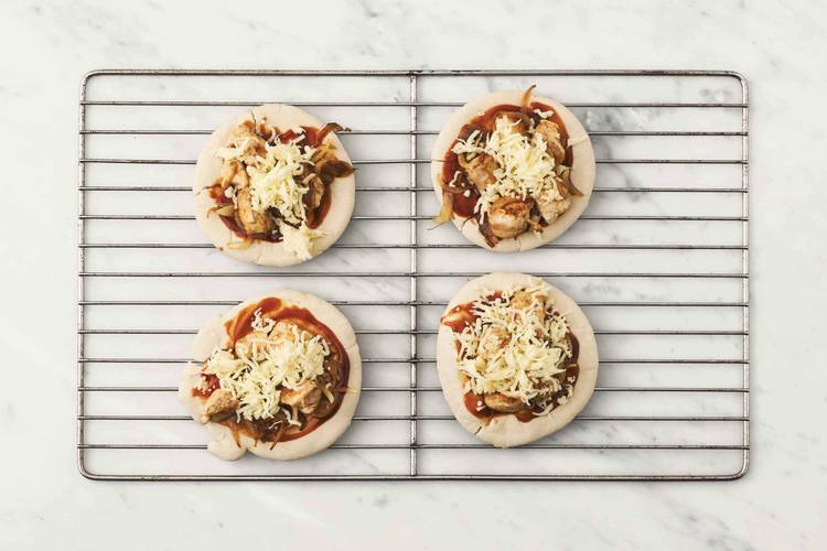 Bake the flatbread pizzas