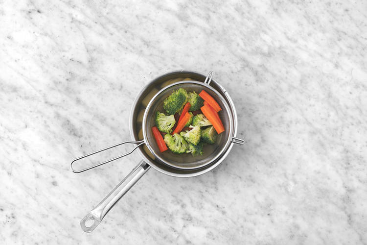 Prep & cook the veggies