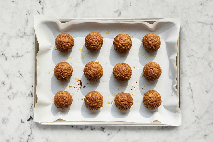 Prep and roast meatballs