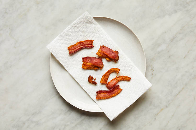 Roast Carrots & Cook Bacon