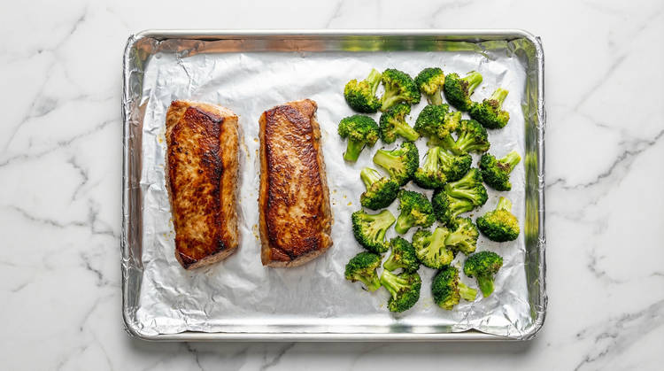 Roast Pork & Broccoli