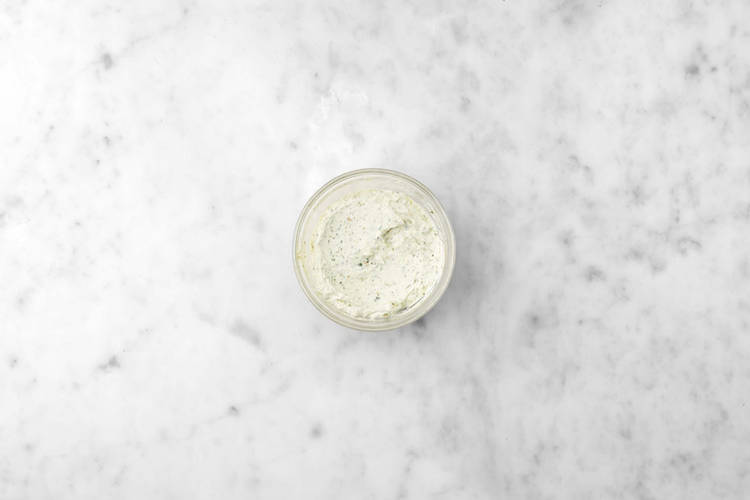 Make the herby yoghurt