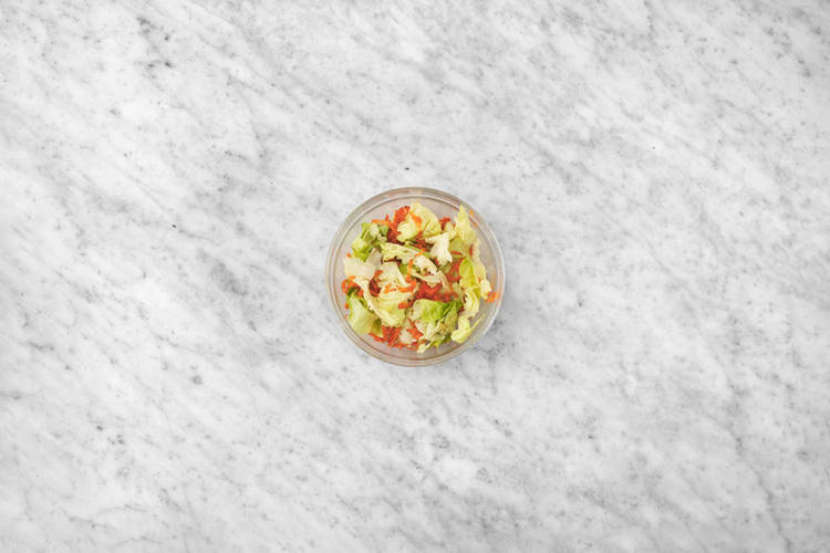 Prepare the Slaw and Salad