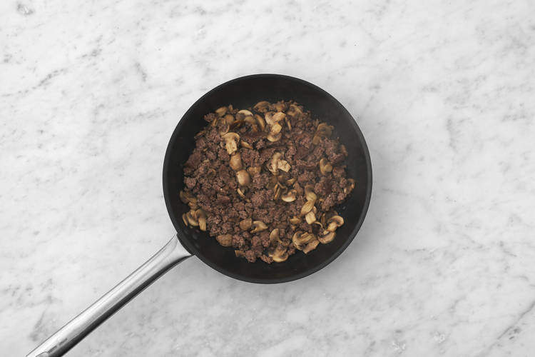 Fry the Mince and Mushrooms