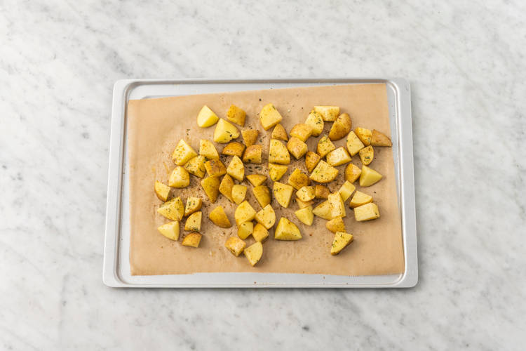 Roast the potatoes 