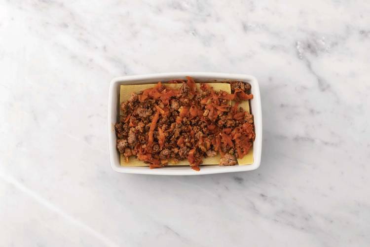 Assemble the lasagne